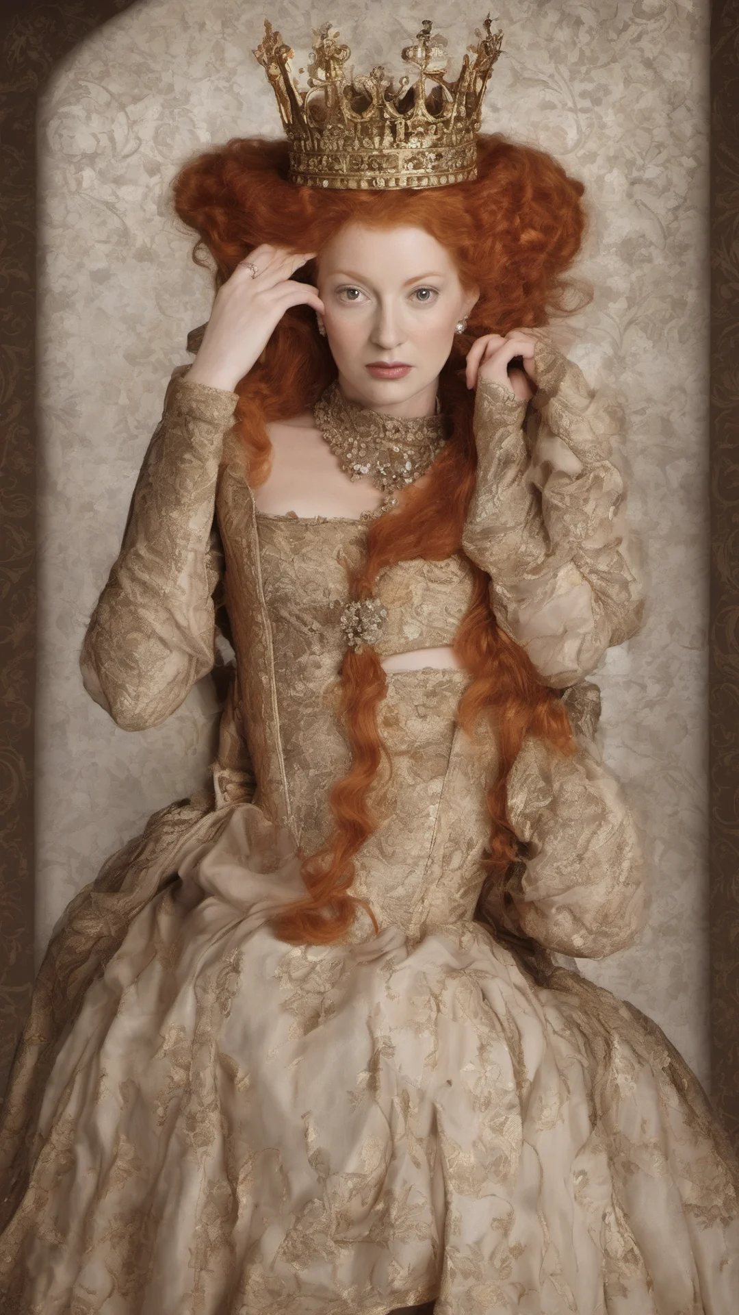 aiQueen Elizabeth I era backdrop environment for story%2C She was a redhead%3A Elizabeth was known for her fiery red hair%2C which she inherited from her mother%2C Anne Boleyn.
