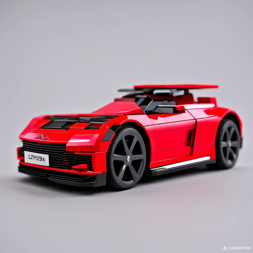 aia 2024 red citro%C3%ABn %C3%ABc3 in lego confident engaging wow artstation art 3