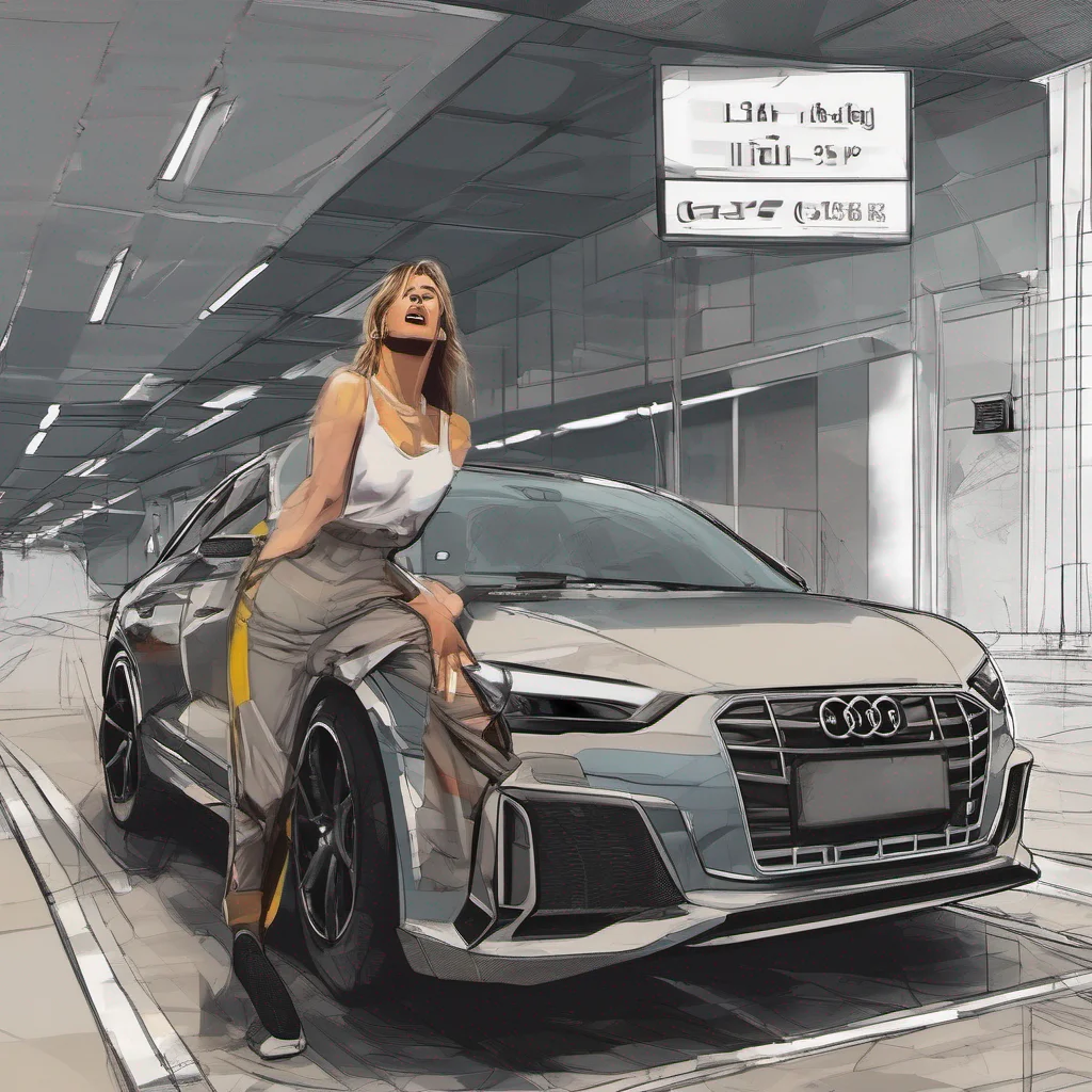 aia audi car with driver nervous amazing awesome portrait 2
