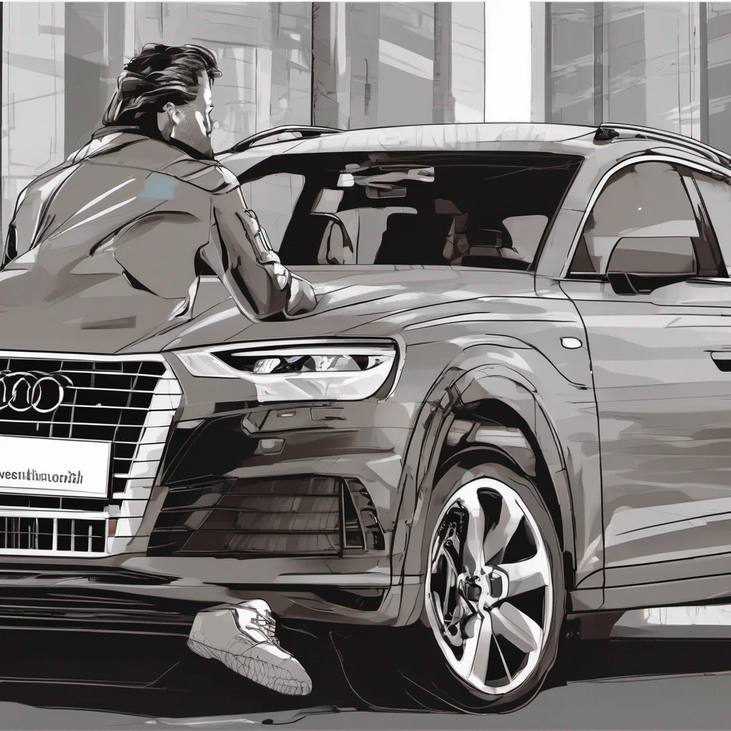 aia audi car with driver nervous confident engaging wow artstation art 3
