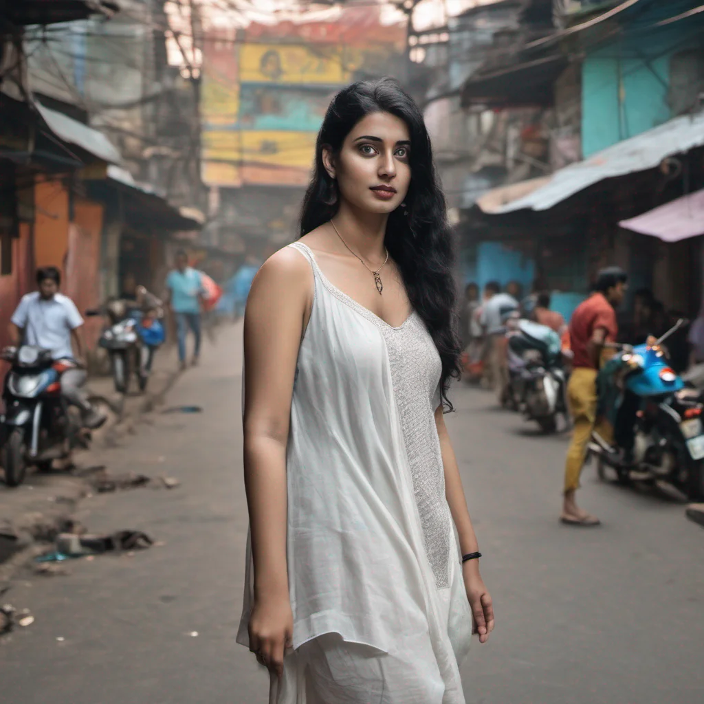 aia beautiful black haired white girl walking on the streets of kolkata good looking trending fantastic 1