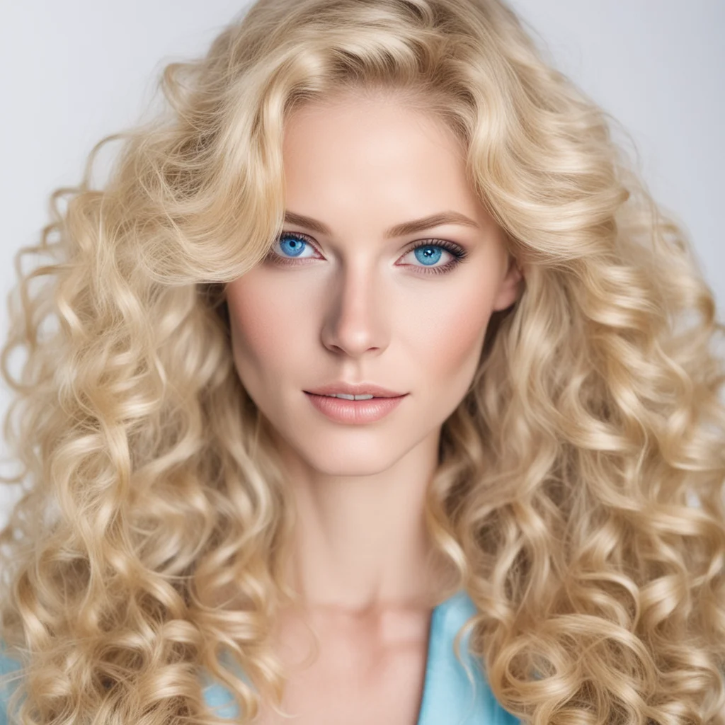 aia beautiful blonde woman with wavy hair and blue eyes good looking trending fantastic 1