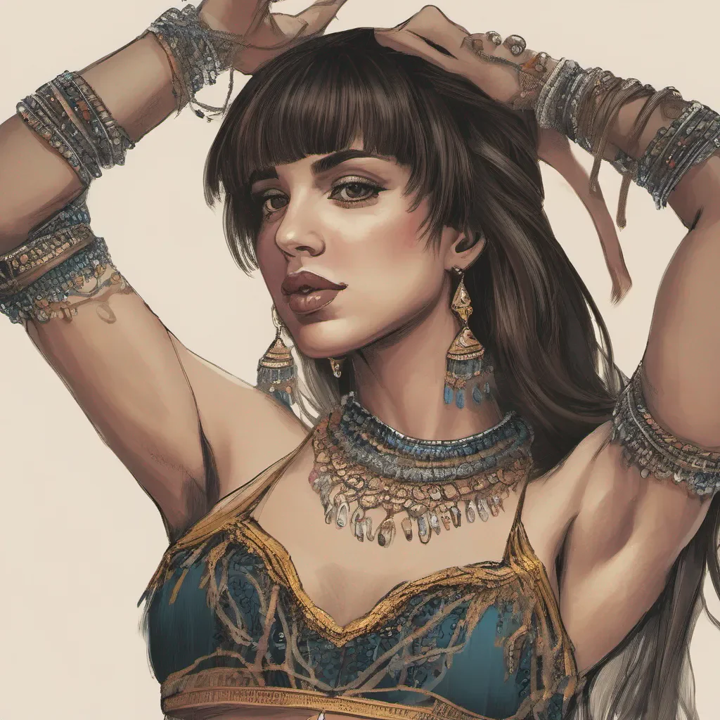 a belly dancer with bangs good looking trending fantastic 1