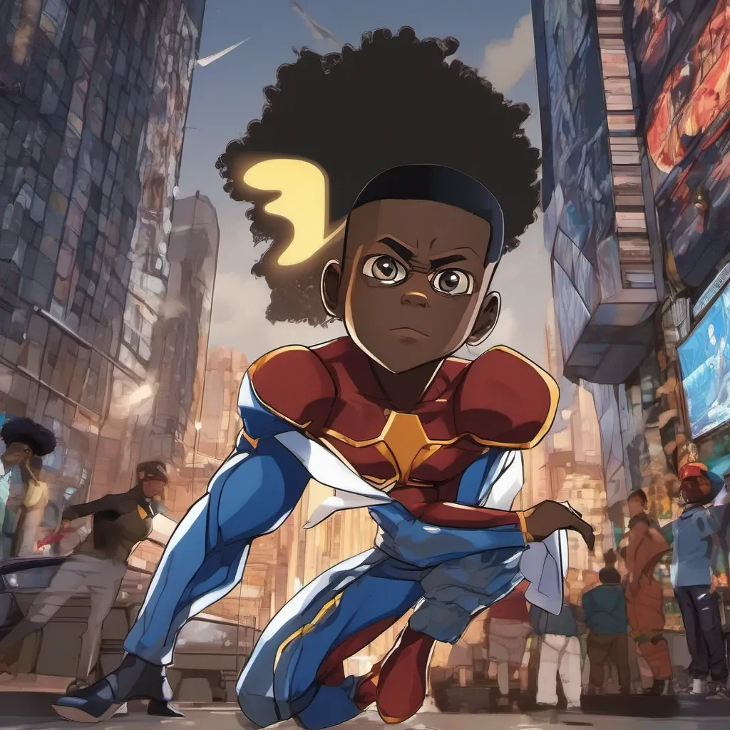 a black boy superhero anime