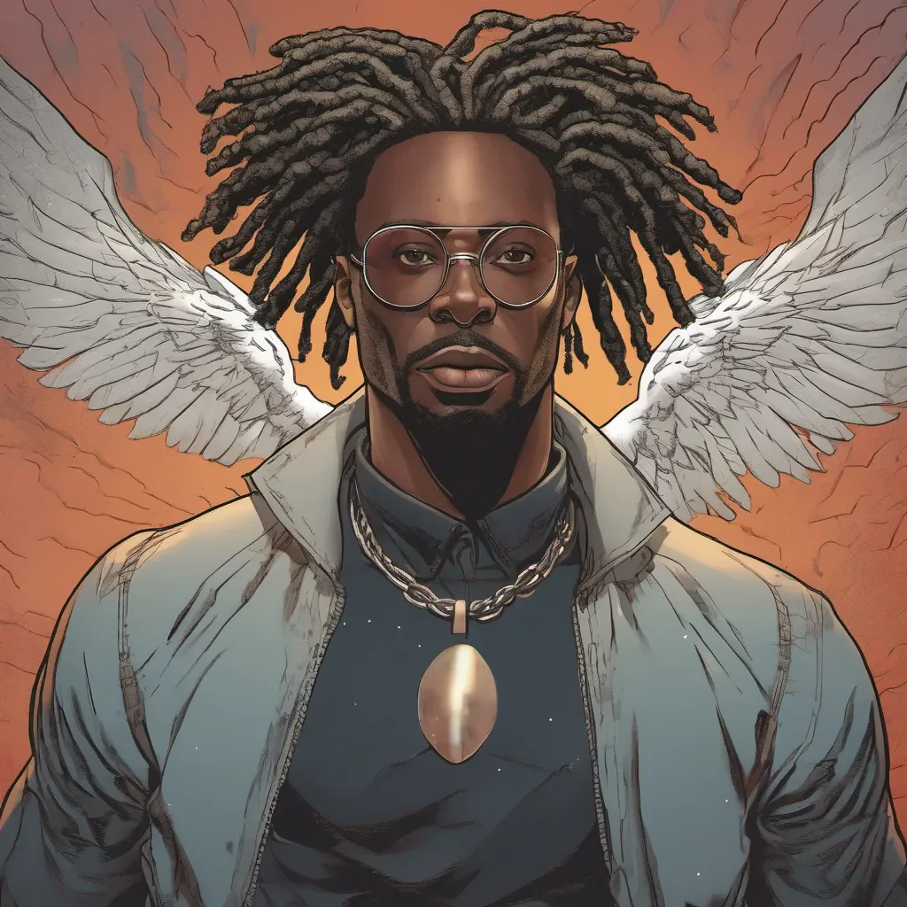 a black man with locs superhero who can fly good looking trending fantastic 1