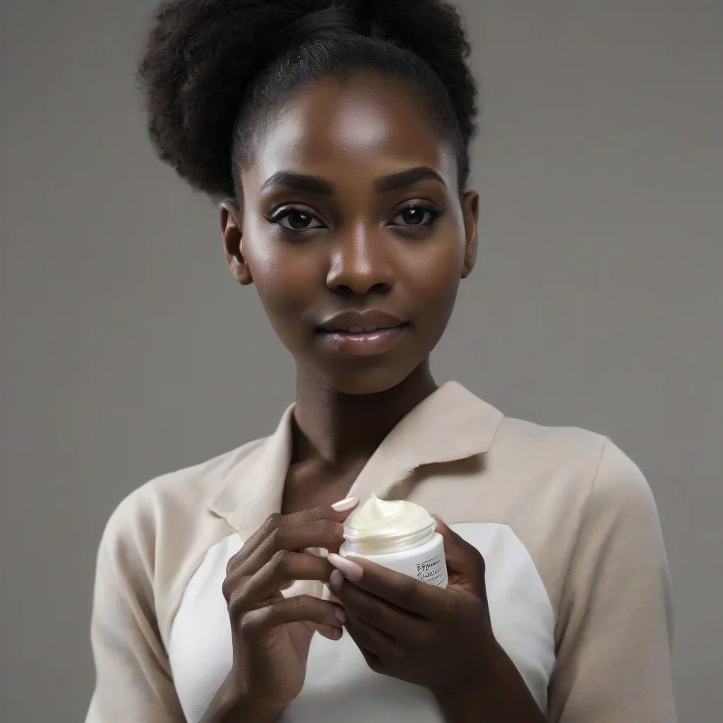 aia black woman holding a cream