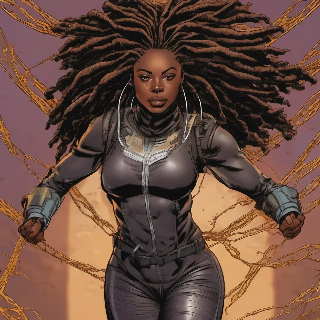 a black woman with locs superhero who can levitate  confident engaging wow artstation art 3
