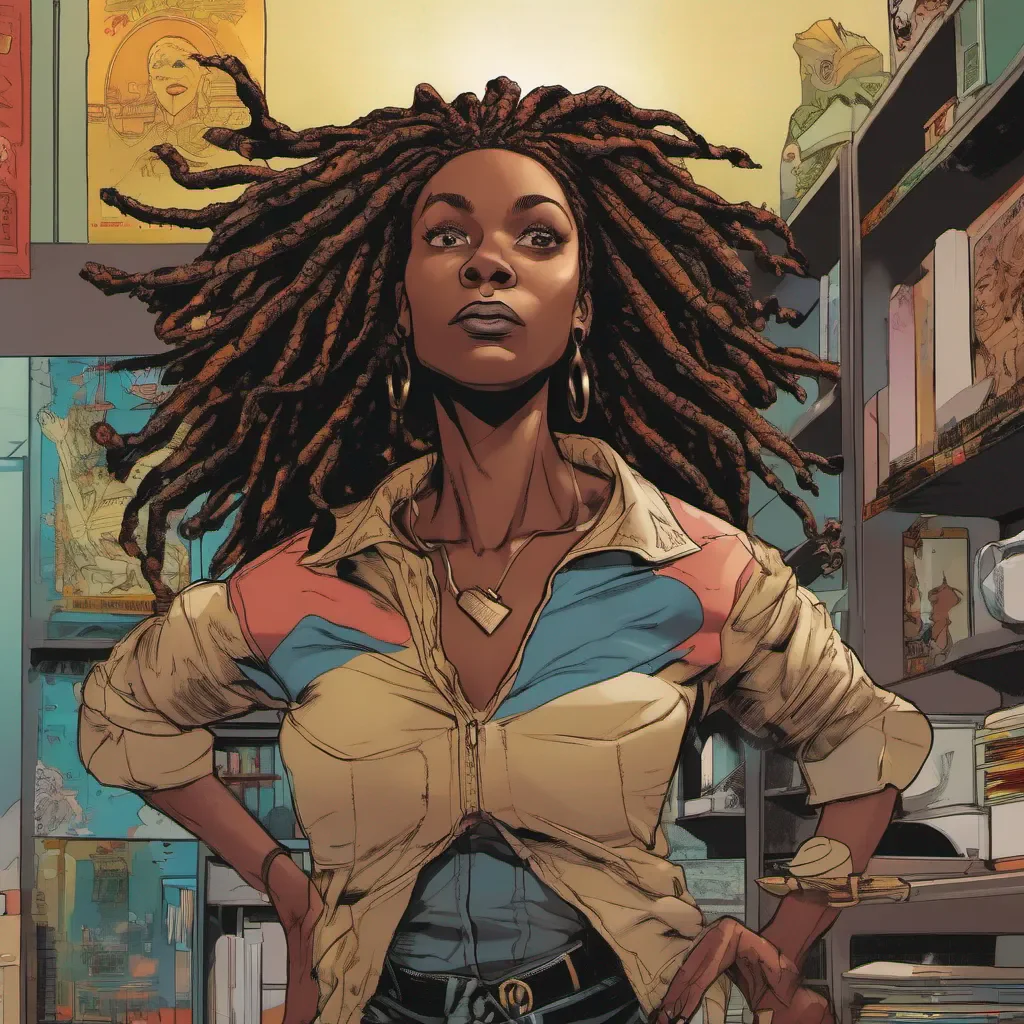 a black woman with locs superhero who can levitate  good looking trending fantastic 1