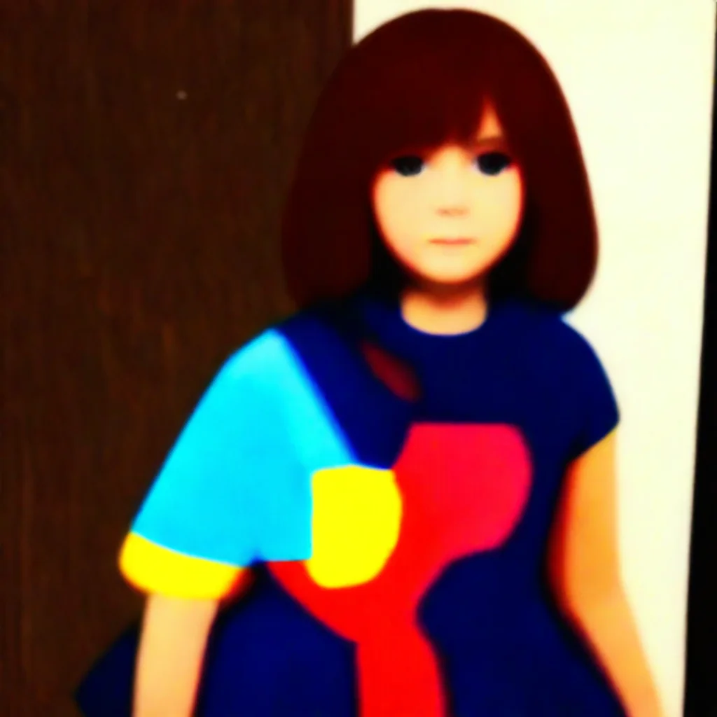 a boy transforms into frisk from undertale as a girl