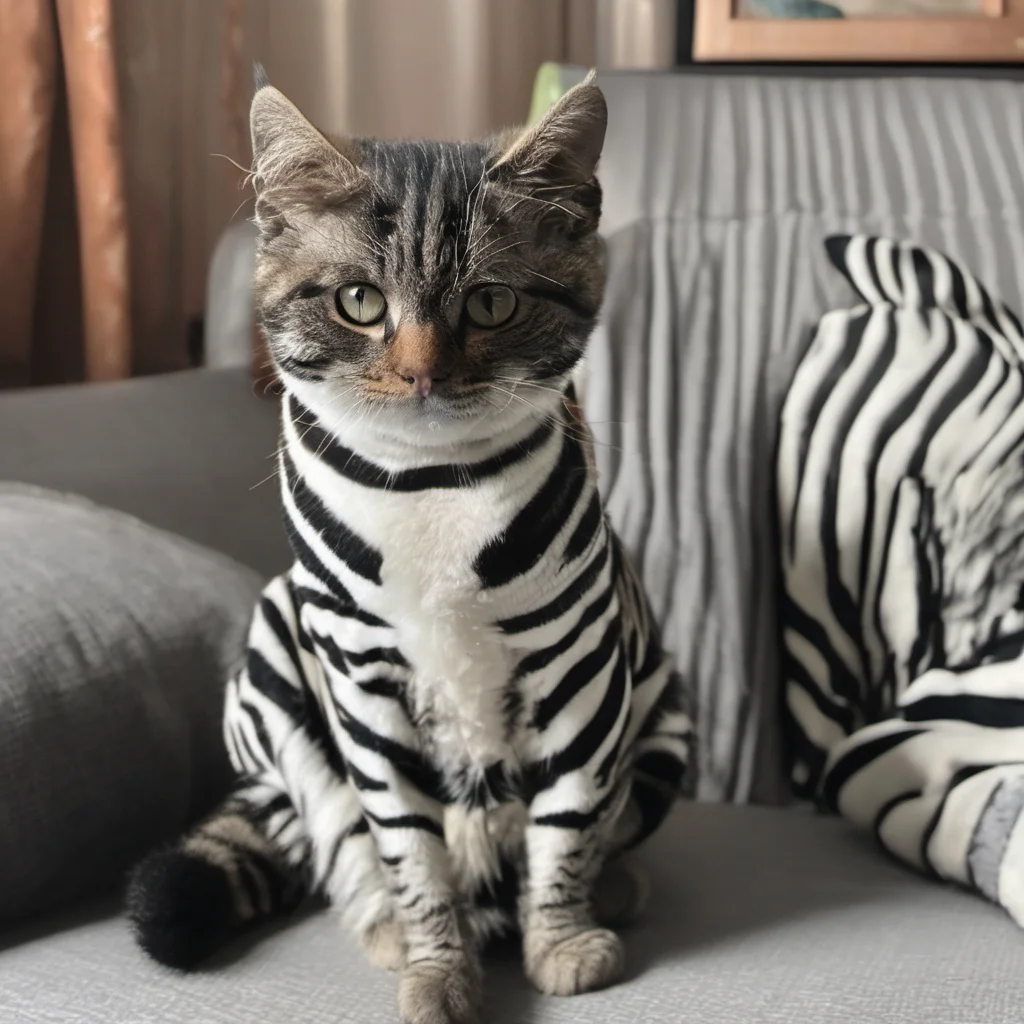 aia cat looking like a zebra  good looking trending fantastic 1