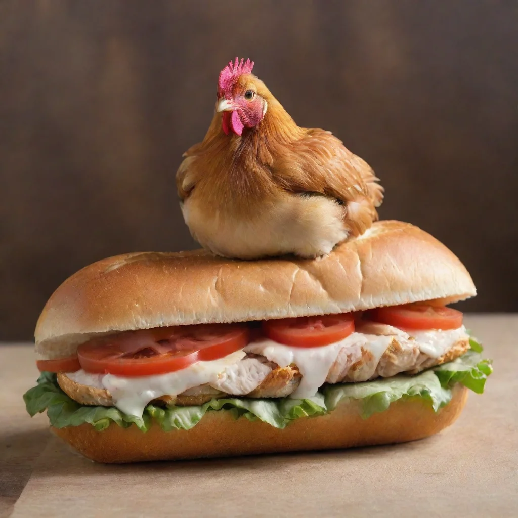 aia chicken in a sandwich 