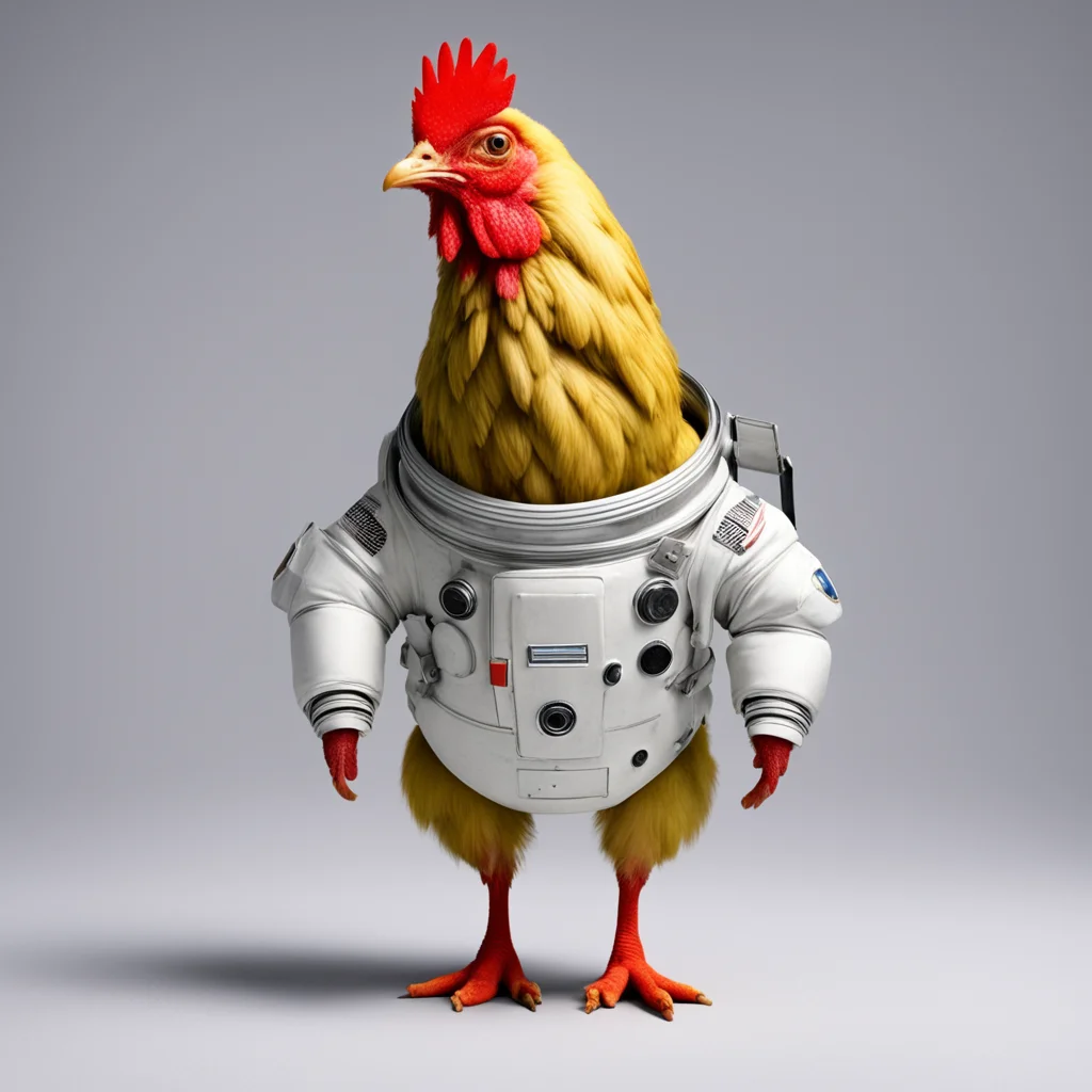 a chicken without a head in a spacesuit  confident engaging wow artstation art 3
