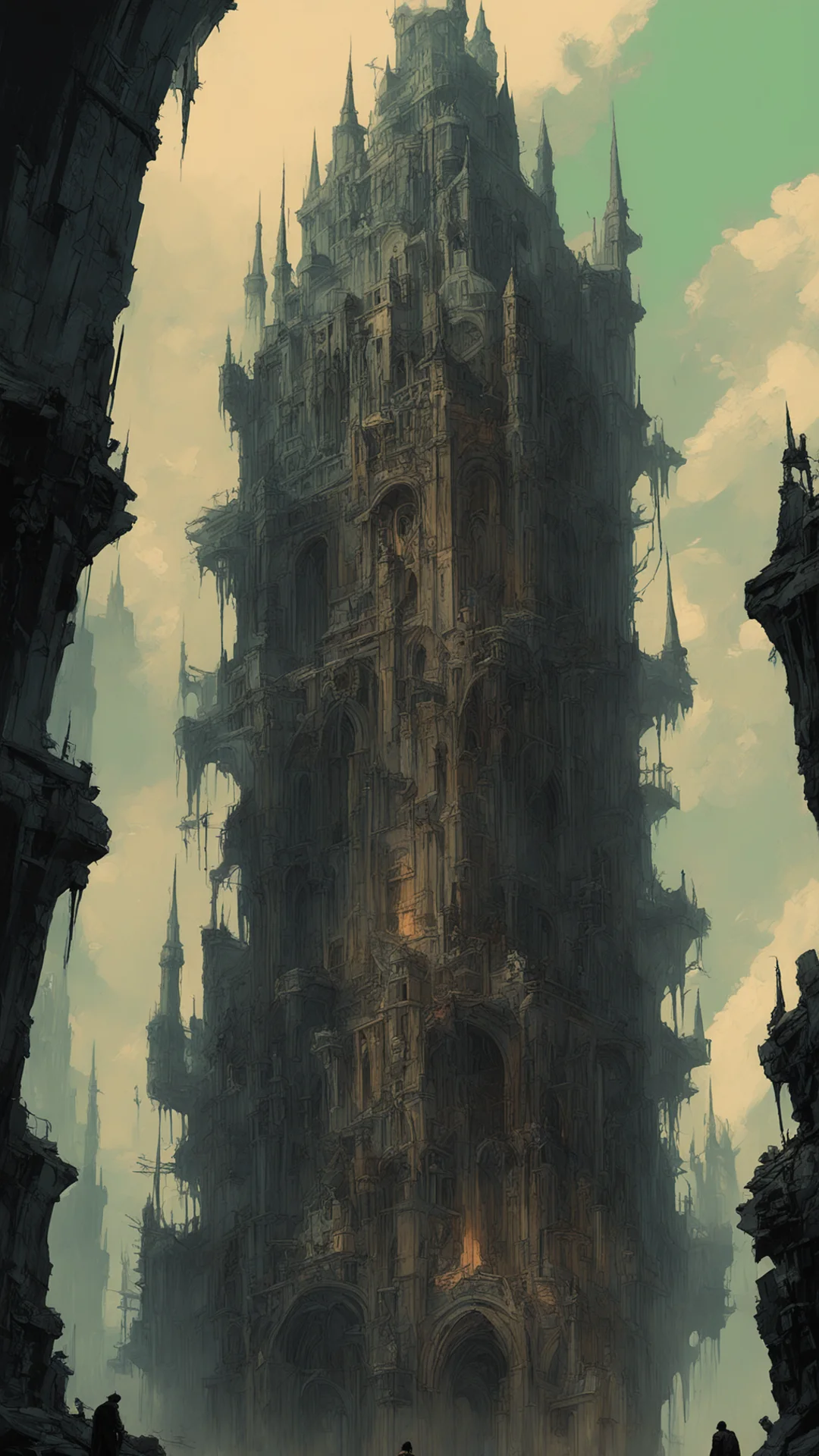 aia citadel  in the style of ergo proxy bernie wrightson craig mullins barlowe w 160 h 256 confident engaging wow artstation art 3 tall
