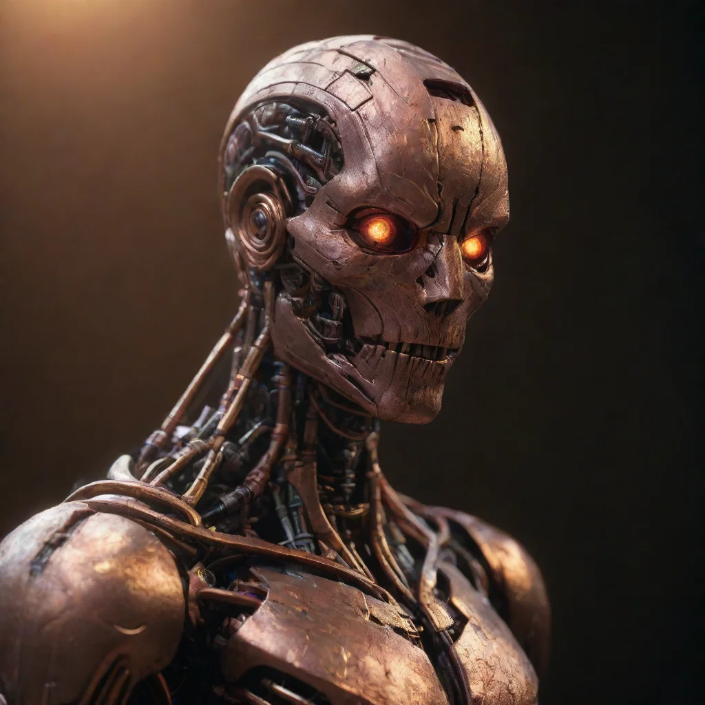 a copper ultron from what if by beksinski unreal engine uplight aspect 34