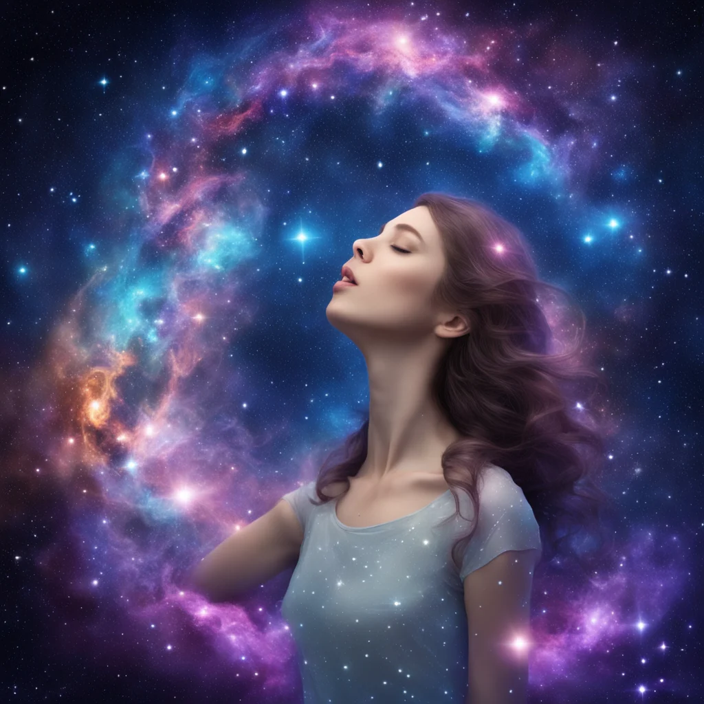 aia cosmic beautiful girl singing a stream of galaxies amazing awesome portrait 2