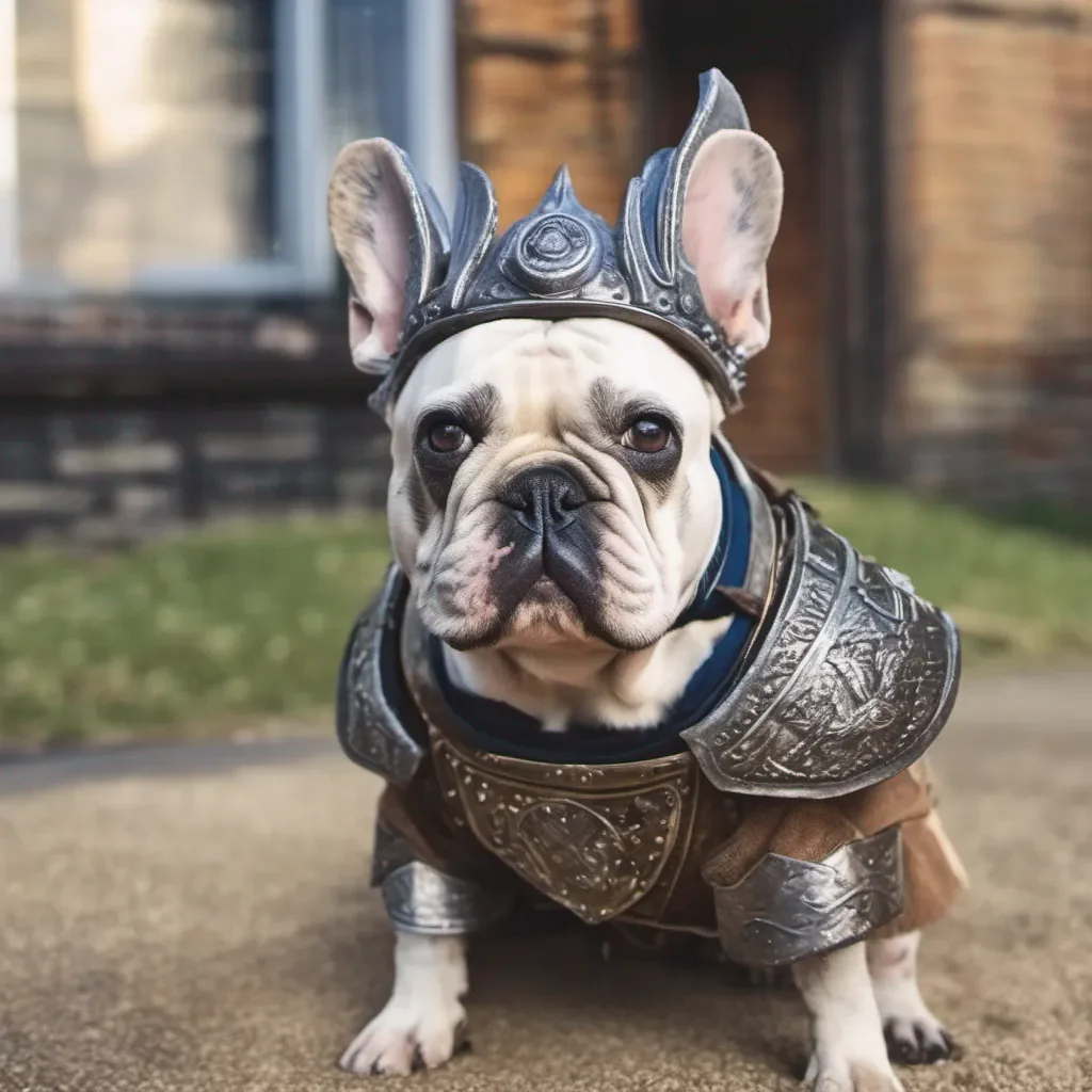 a cosmic french bulldog dressed as a viking warrior after an epic battle amazing awesome portrait 2