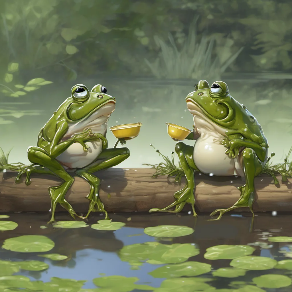 a couple of kids vomiting frogs
