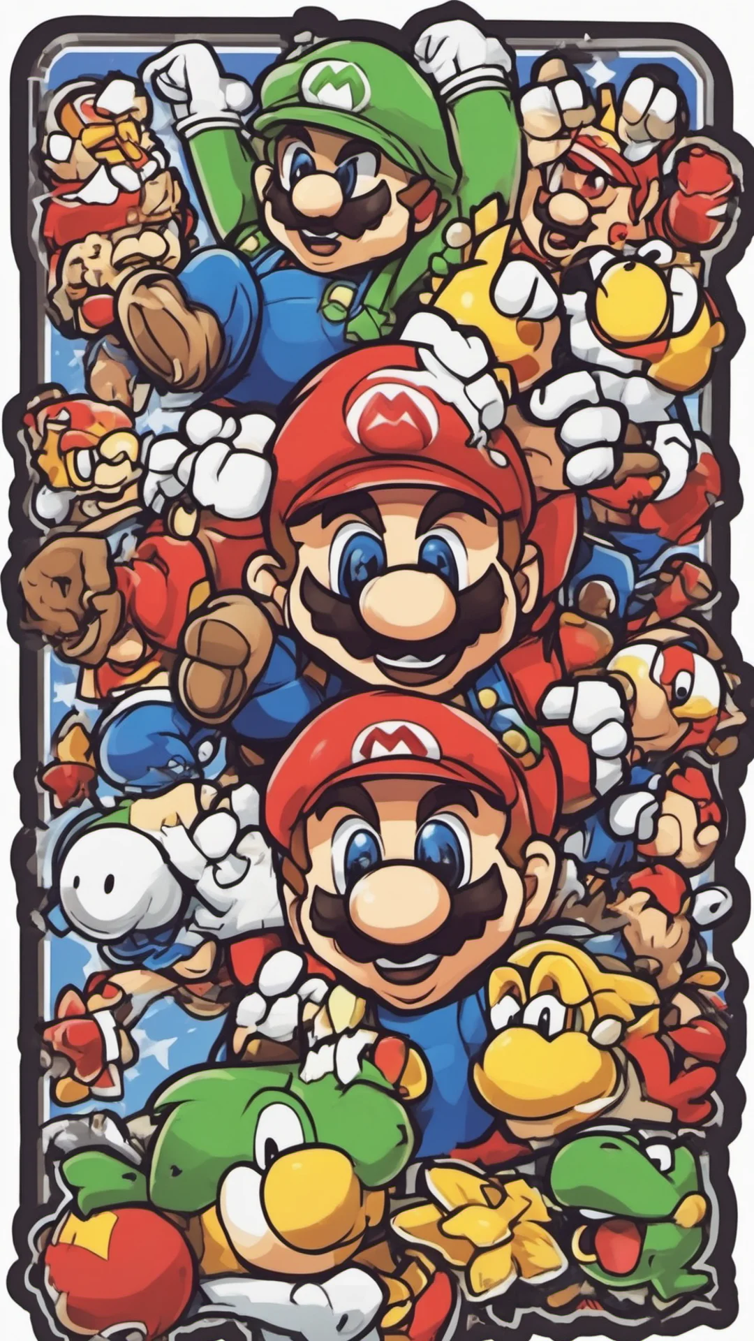 aia cute mariobros sticker that says %27apa kabar%27 good looking trending fantastic 1 tall