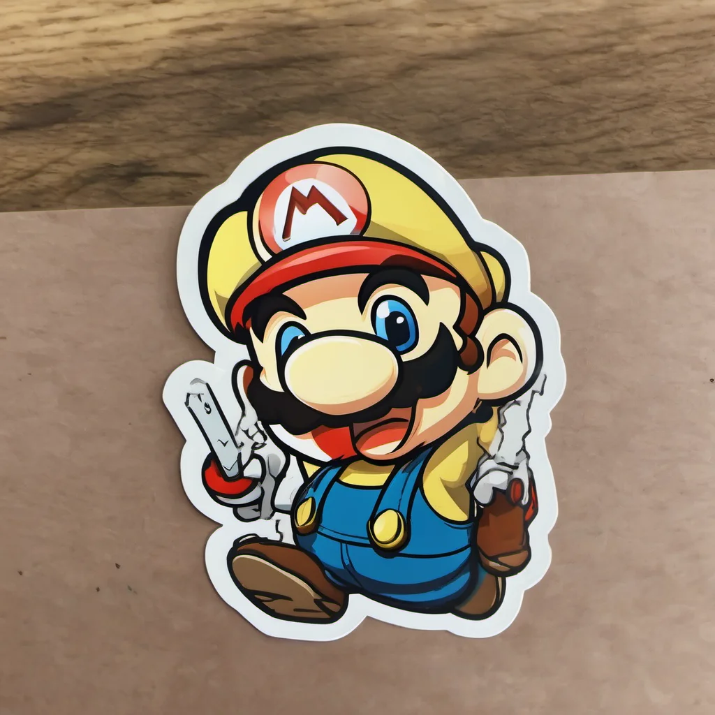 aia cute mariobros sticker that says %27apa kabar%27 good looking trending fantastic 1