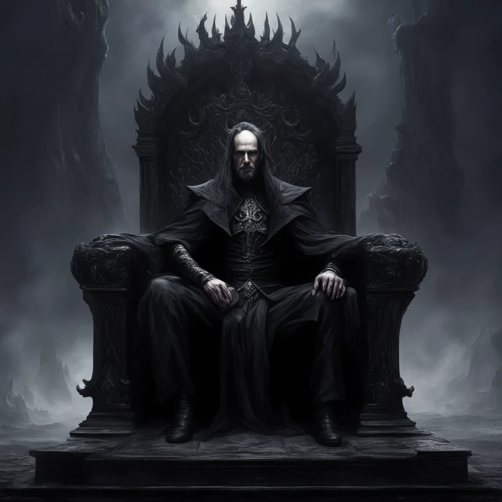 a dark lord sits on his dark throne confident engaging wow artstation art 3