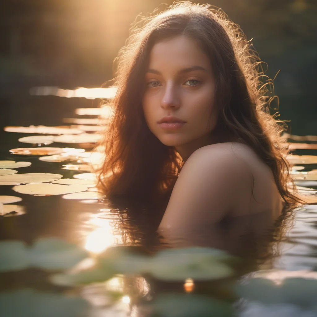 aia dreamy young nymph%2C her eyes closed%2C bathed in the warm glow of sunlight   small%2C idyllic lake good looking trending fantastic 1