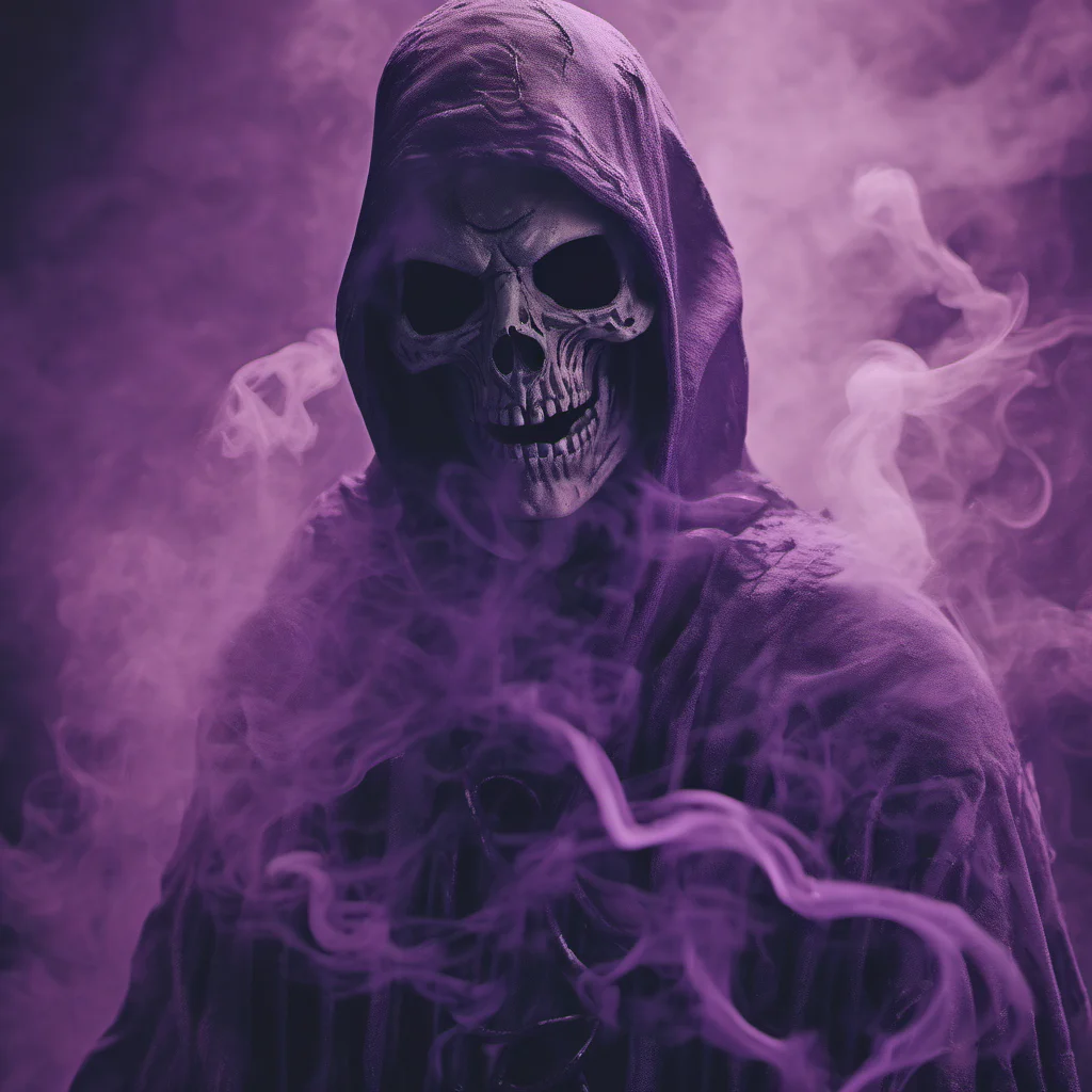 aia figure of a grim specter in ominous purple smoke%2C in the style of vray tracing%2C cinematic scenes%2C detailed costumes%2C ink art%2C blink and you miss it detail 