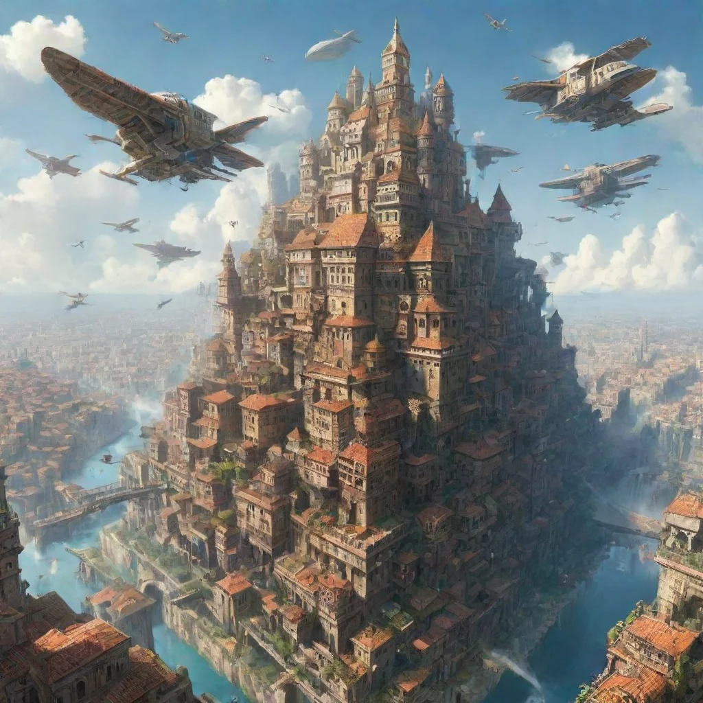 a flying city