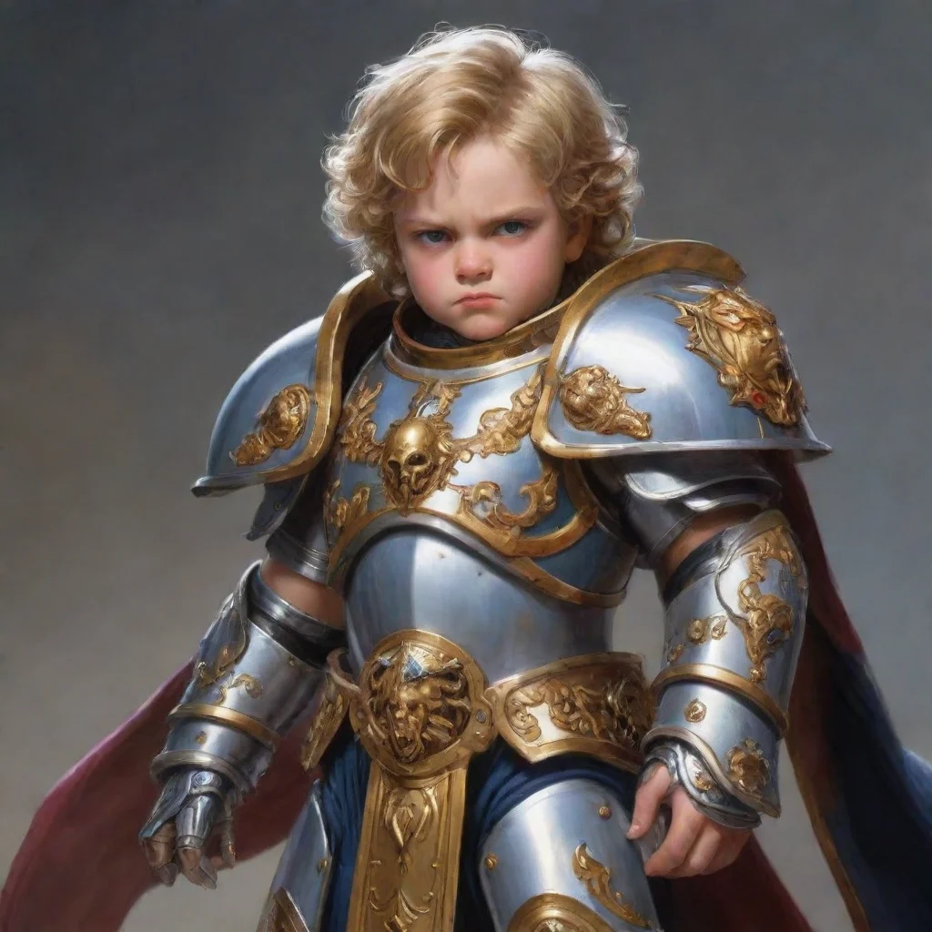 a funny picture of a primarch as a kid