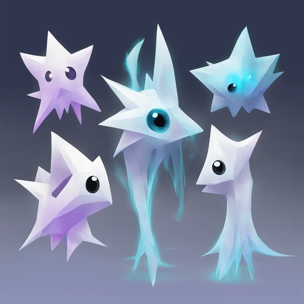 a ghost star pokemon with multiple forms amazing awesome portrait 2