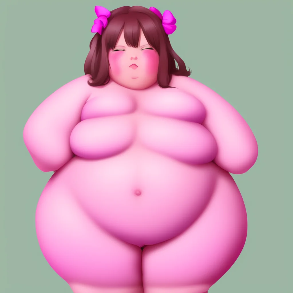 a gigantic belly loli bloated  amazing awesome portrait 2