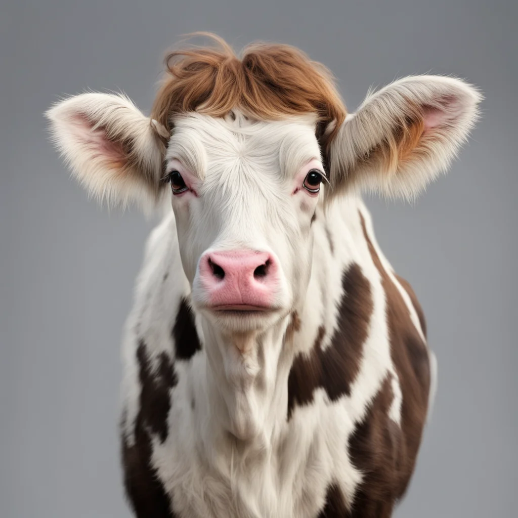 a girl cow