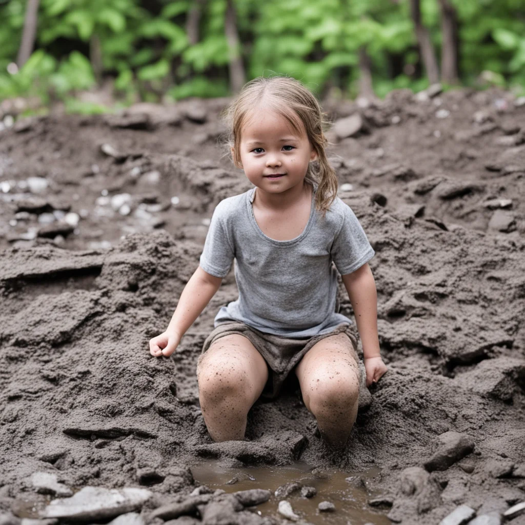 aia girl playing in the mud good looking trending fantastic 1