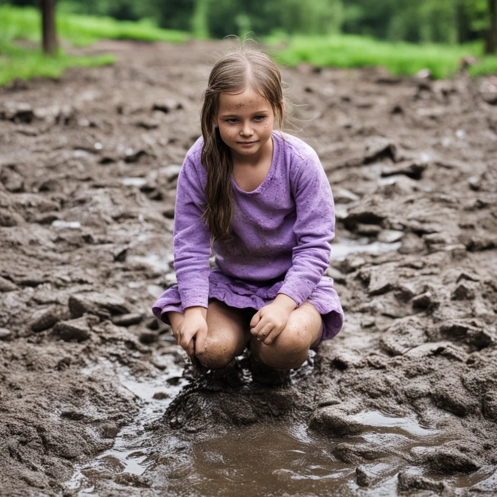 aia girl playing in the mud