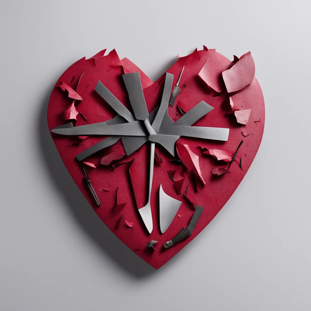 a heart embedded with several knives good looking trending fantastic 1