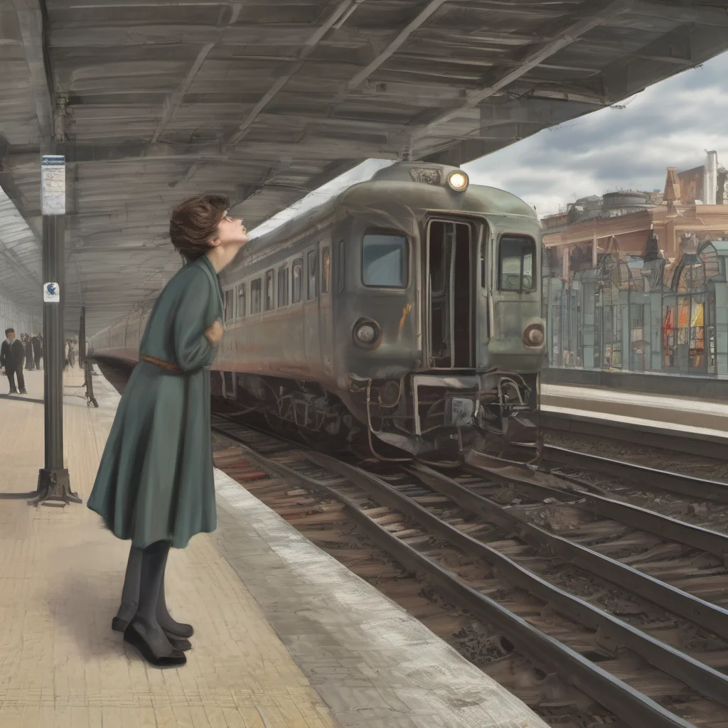 aia hopeless woman%2C commiting suicide by jumping for a train. 