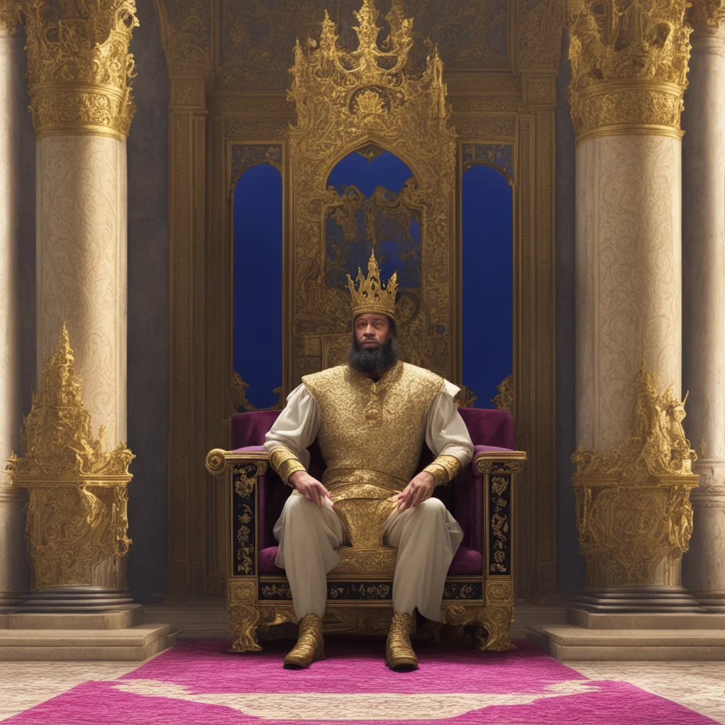 aia king sits on a palace throne%2C talking to his queen about his son%27s dream amazing awesome portrait 2