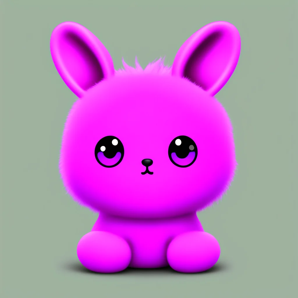 aia light purple rabbit like tamagotchi with black insides in her ears%2C pink eyes%2C and two light purple hair tufts amazing awesome portrait 2