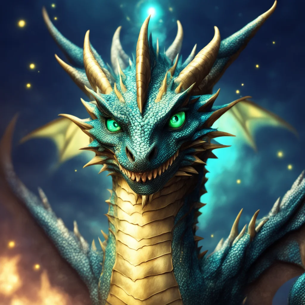 a light shining dragon with hope symbol eyes amazing awesome portrait 2