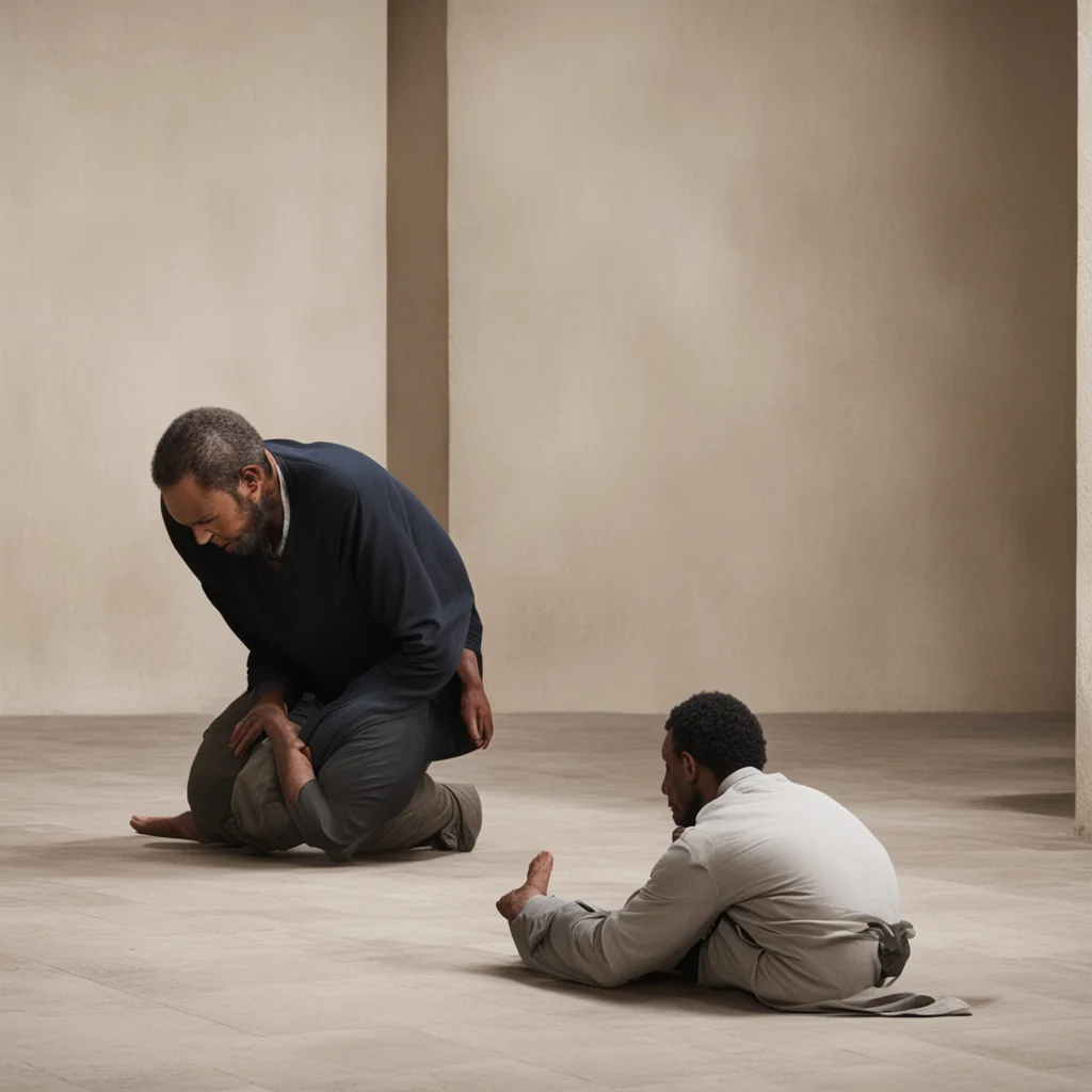aia man prostrates next to a kneeling man amazing awesome portrait 2