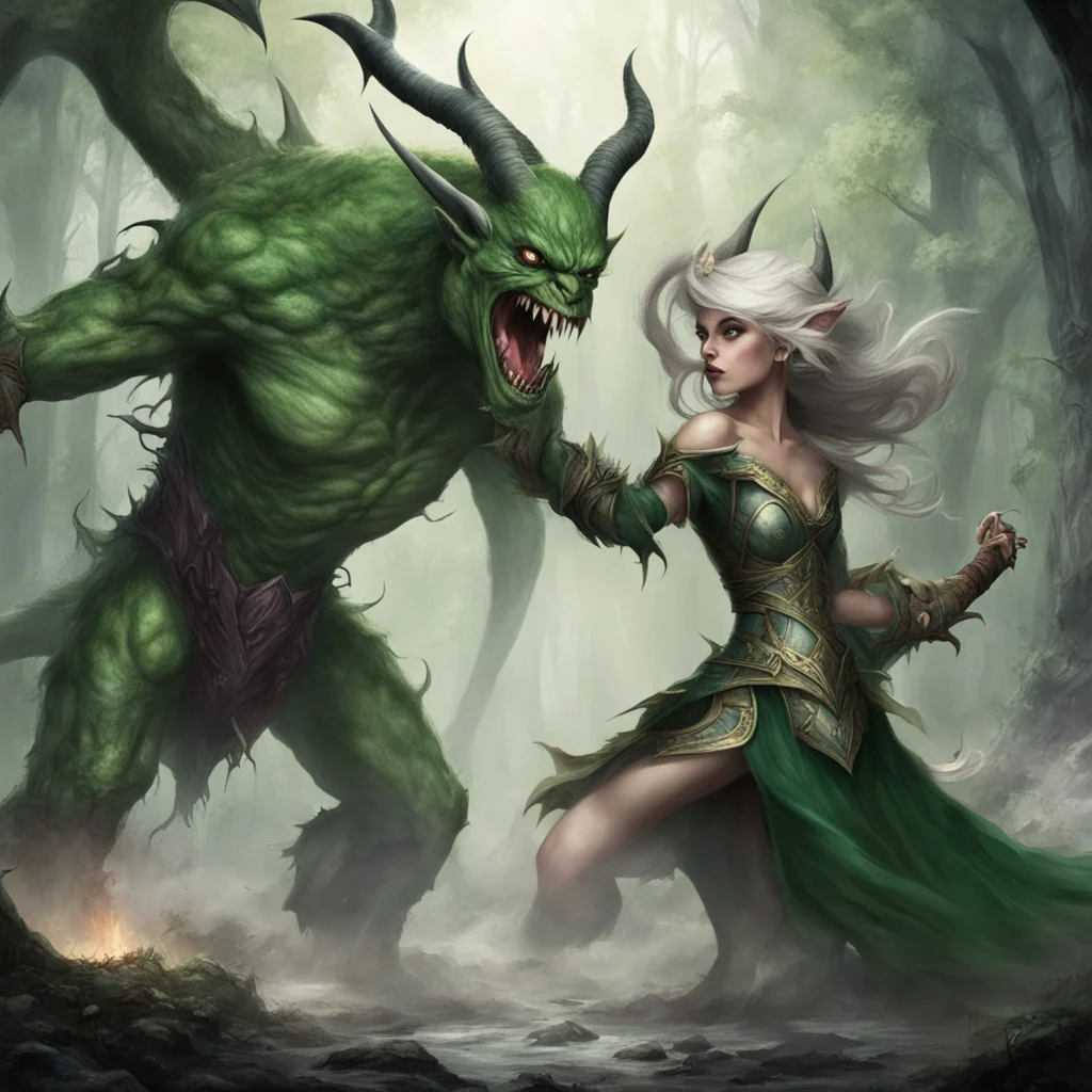 a monster attacks elven princess good looking trending fantastic 1