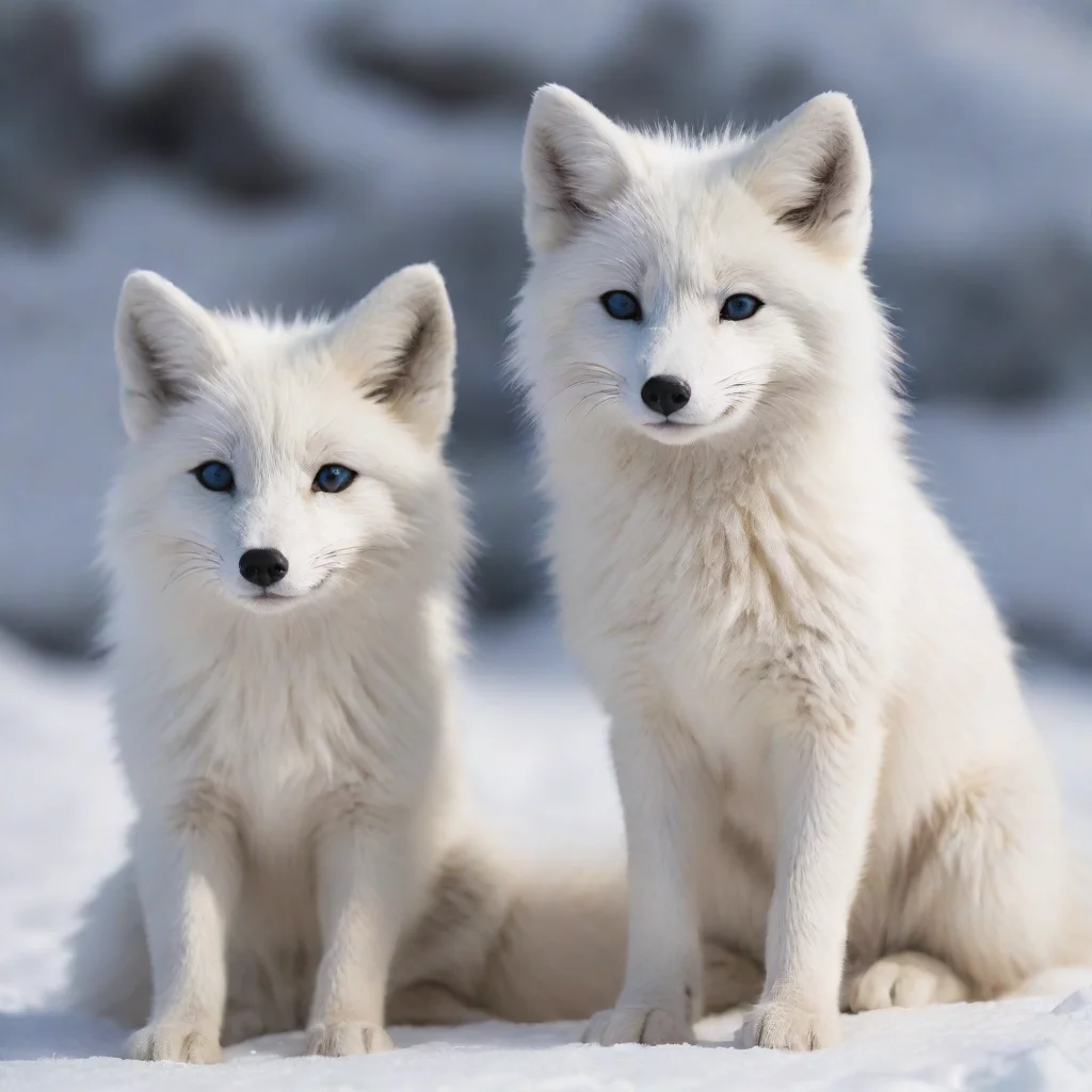 aia pair of male anthro arctic foxes
