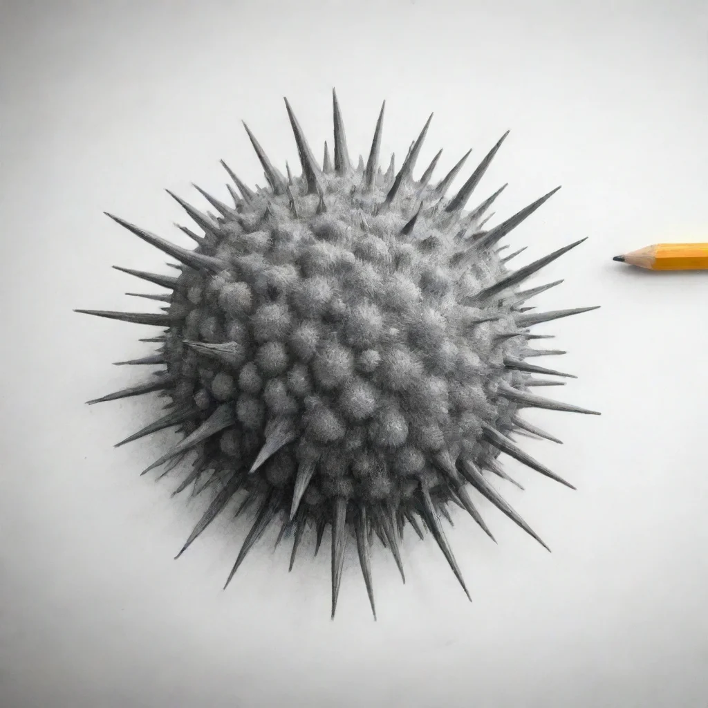 aia pencil sketch of a virus