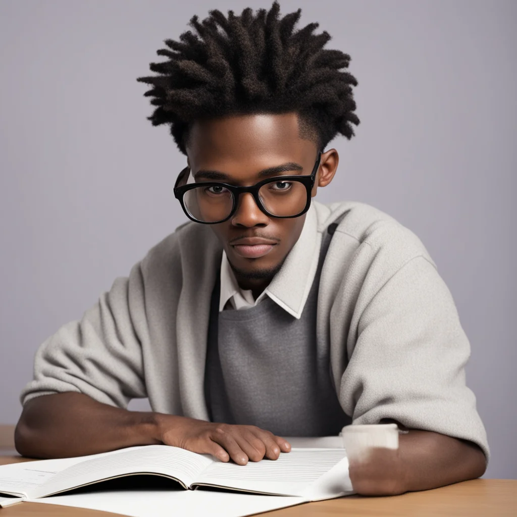 aia picture of a nerd studying really hard named adrian and brown skin good looking trending fantastic 1