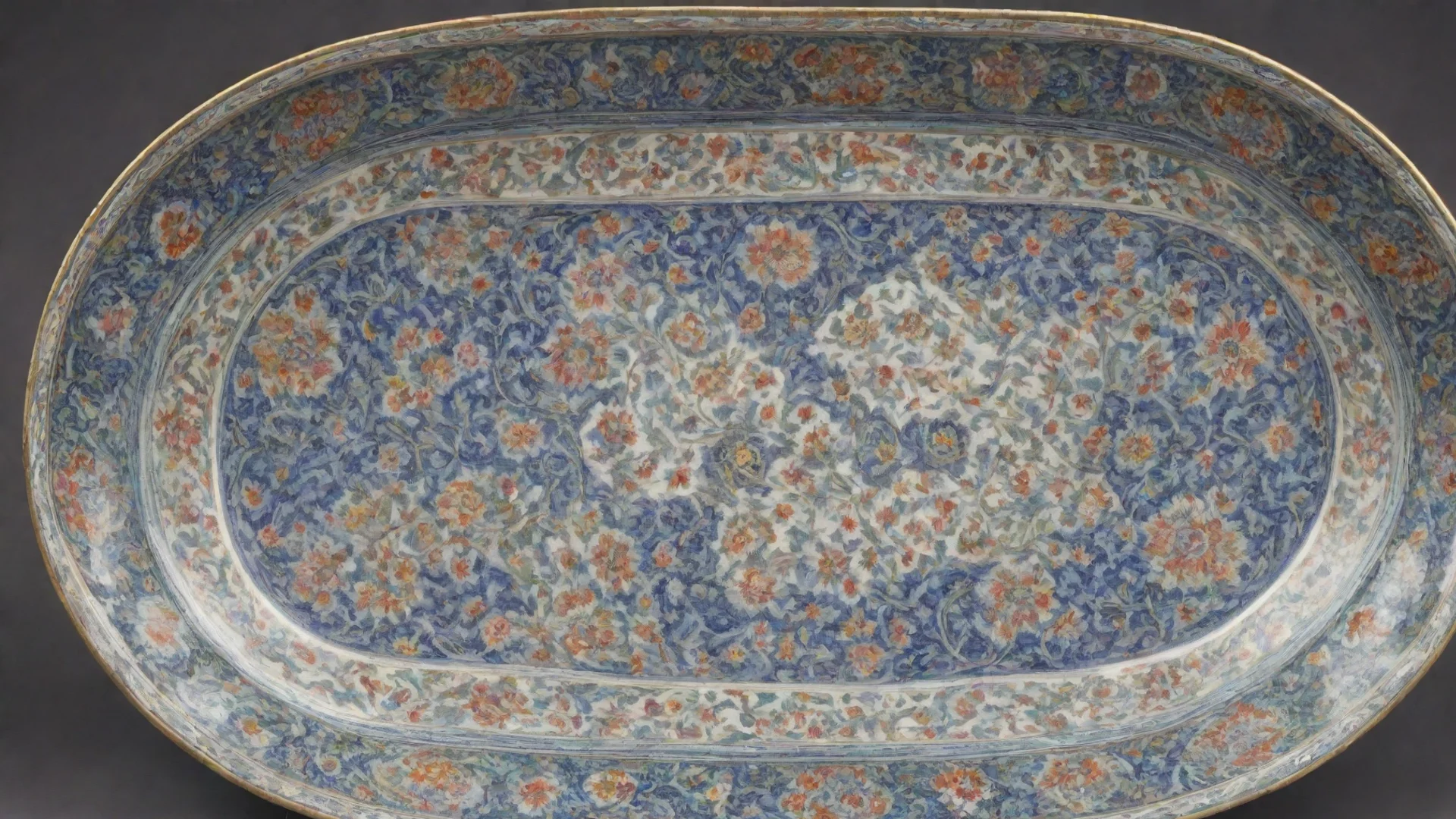a porcelain of persian design wide