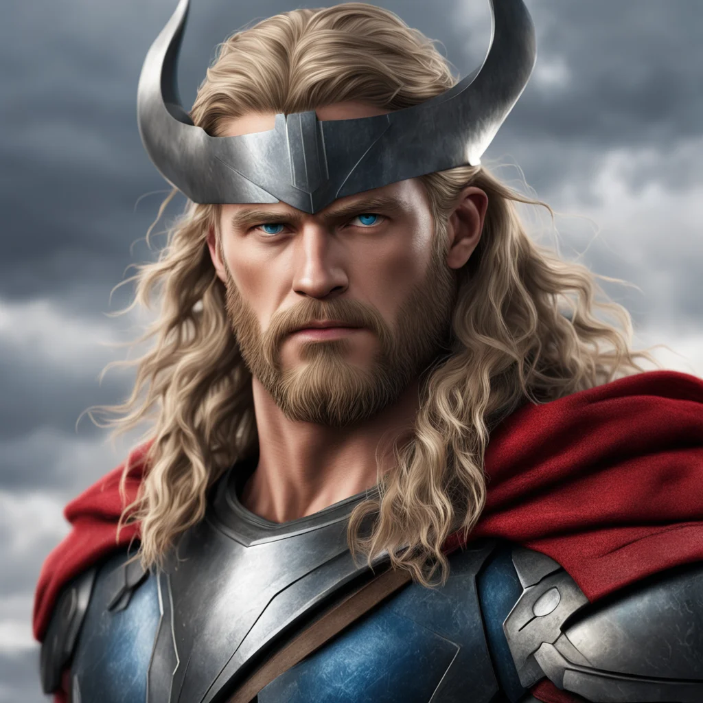 a realistic painting of thor in highly detailed resolution 8k rendered  confident engaging wow artstation art 3