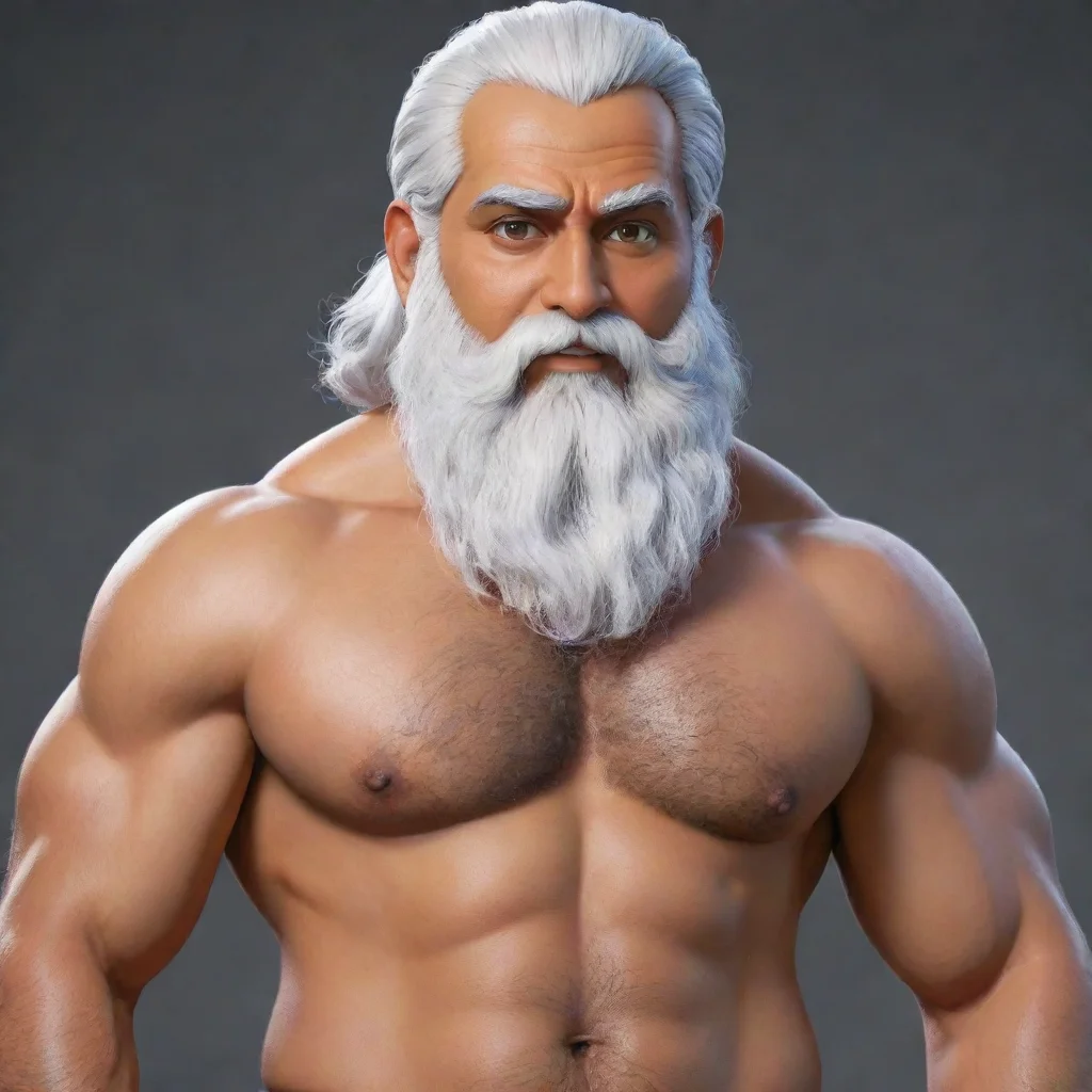 aia rishi with white beard and beabear chest