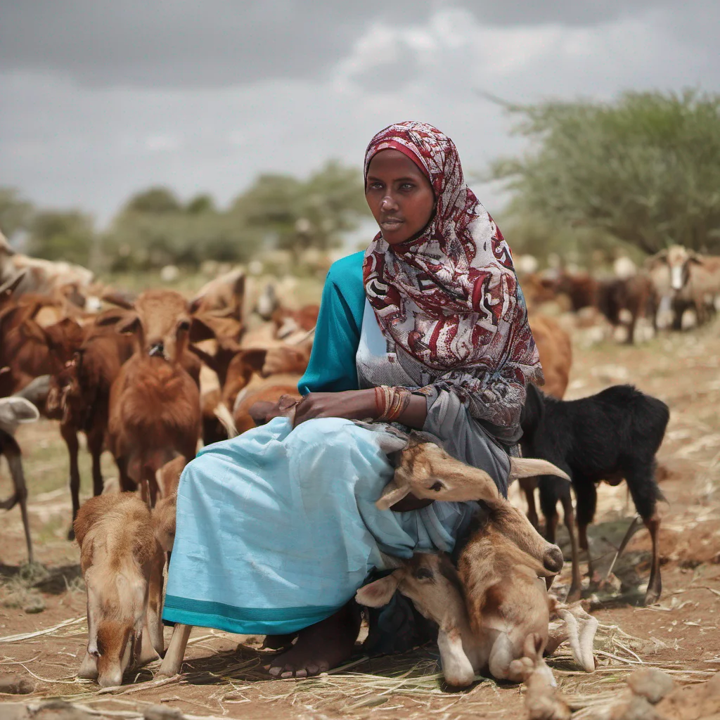 aia somali woman from the countryside looking after her livestock good looking trending fantastic 1
