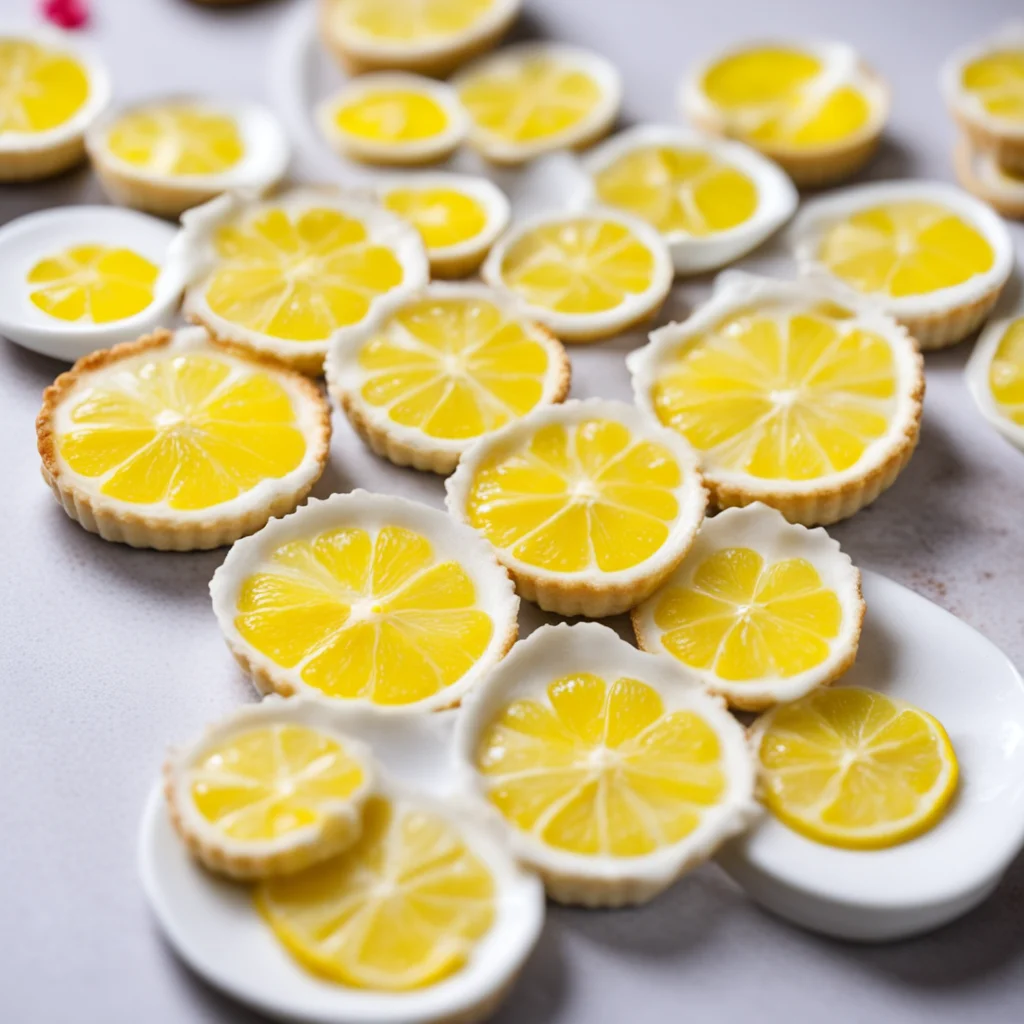 a table full of lemon tarts 