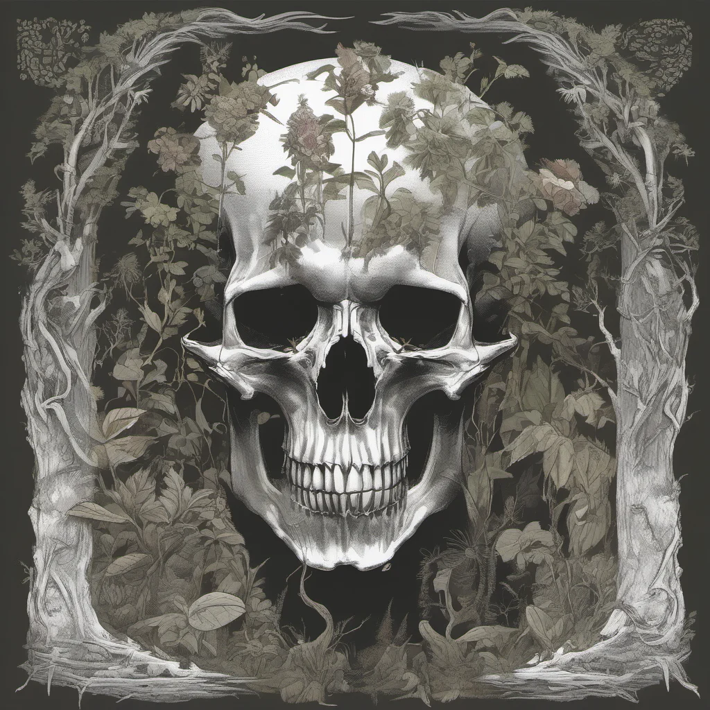 aia tall lengthy beast with plants growing out of his skull%2C refrence images