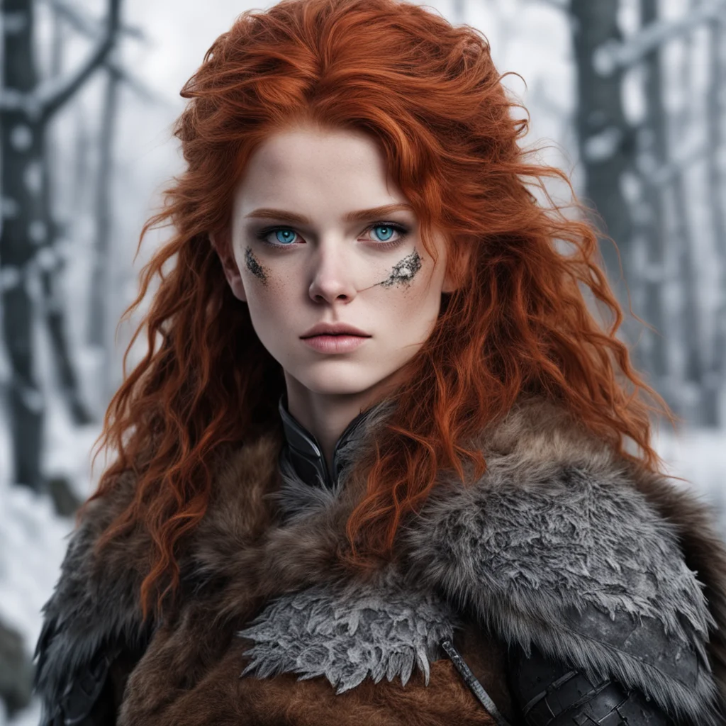 a warrior girl inspired by ygritte from game of thrones